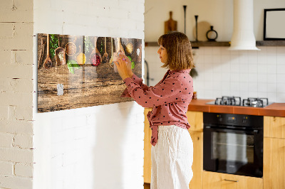 Magnettafel Löffel Gewürze