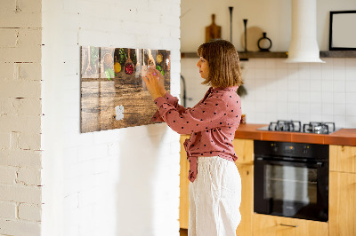 Magnettafel Löffel Gewürze
