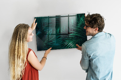 Magnettafel Tropische Blätter