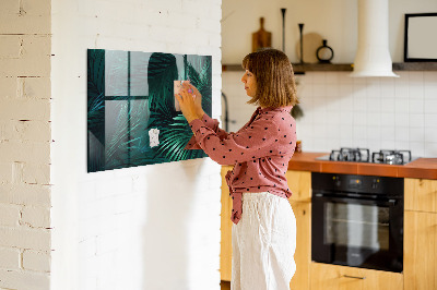 Magnettafel Tropische Blätter
