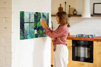 Magnettafel Exotische Blätter