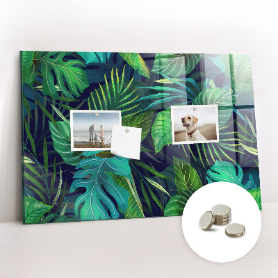 Magnettafel Exotische Blätter