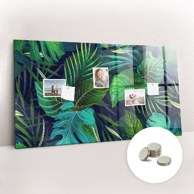 Magnettafel Exotische Blätter