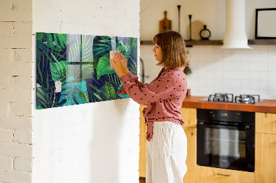 Magnettafel Exotische Blätter