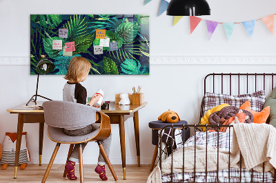 Magnettafel Exotische Blätter