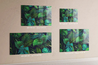 Magnettafel Exotische Blätter