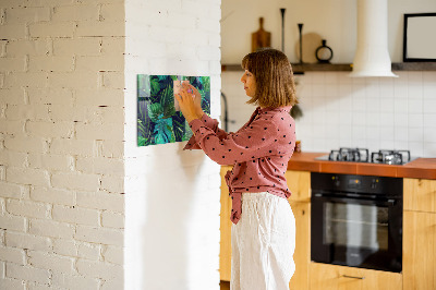 Magnettafel Exotische Blätter