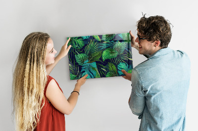 Magnettafel Exotische Blätter