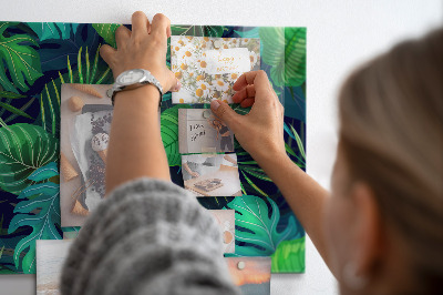 Magnettafel Exotische Blätter