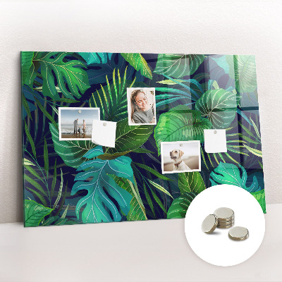 Magnettafel Exotische Blätter