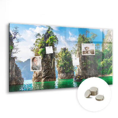 Magnettafel Seebäume Natur