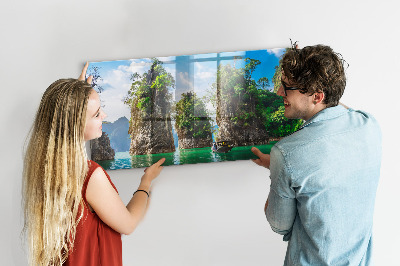 Magnettafel Seebäume Natur