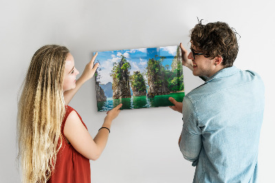 Magnettafel Seebäume Natur