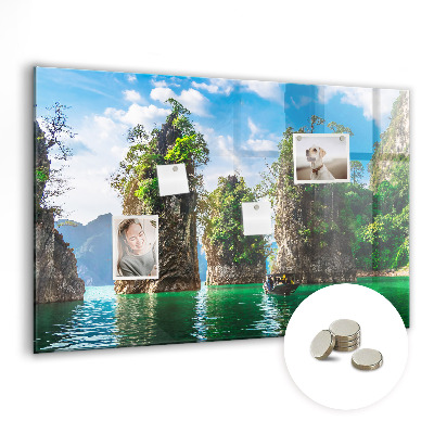 Magnettafel Seebäume Natur