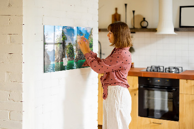 Magnettafel Seebäume Natur