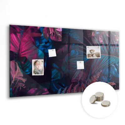 Magnettafel Exotische Blumen