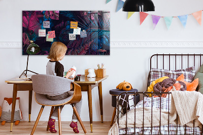 Magnettafel Exotische Blumen