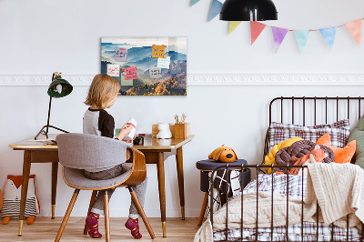 Magnettafel Berglandschaft