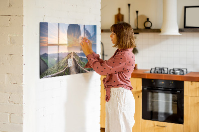 Magnettafel Berglandschaft