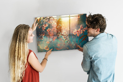 Magnettafel Frühlingsblumen