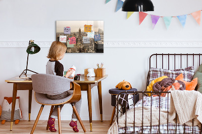 Magnettafel Stadtlandschaft