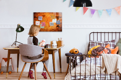 Magnettafel bunt Große Weltkarte