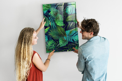 Magnettafel Exotische große Blätter