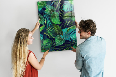 Magnettafel Exotische große Blätter