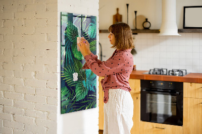 Magnettafel Exotische große Blätter