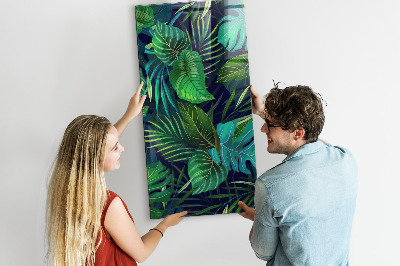 Magnettafel Exotische große Blätter