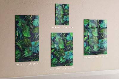 Magnettafel Exotische große Blätter