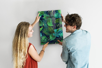 Magnettafel Exotische große Blätter