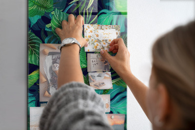 Magnettafel Exotische große Blätter