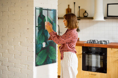 Magnettafel Große tropische Blätter
