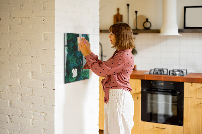 Magnettafel Große tropische Blätter
