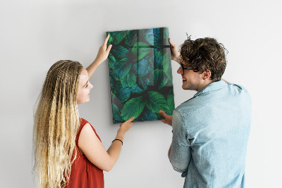 Magnettafel Große tropische Blätter
