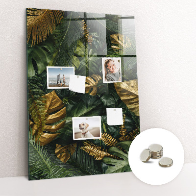 Magnettafel Tropische Blätter