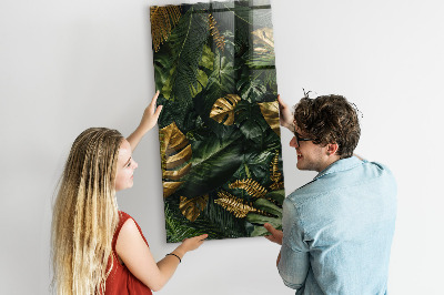 Magnettafel Tropische Blätter