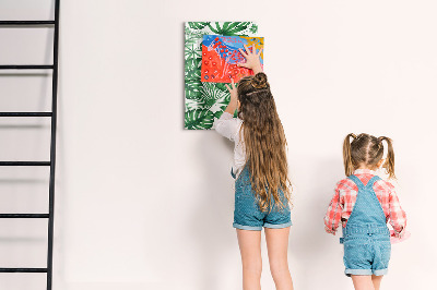 Magnettafel Monstera-Pflanzenblätter