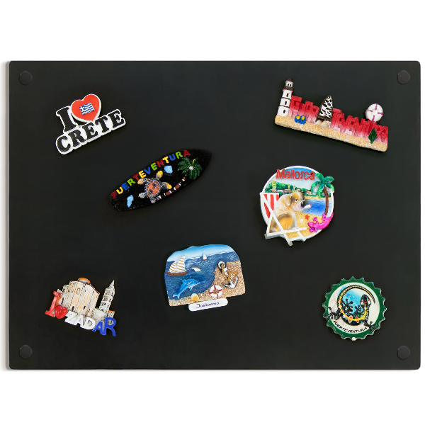 Metalltafel für Magnete Schwarz