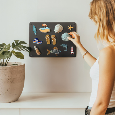 Metalltafel für Magnete Schwarz