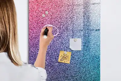 Beschreibbare Magnettafel mit abstraktem Farbverlauf-Design
