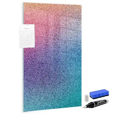 Beschreibbare Magnettafel mit abstraktem Farbverlauf-Design