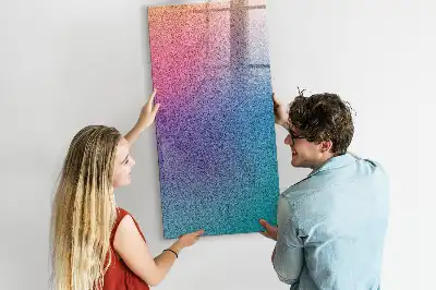 Beschreibbare Magnettafel mit abstraktem Farbverlauf-Design