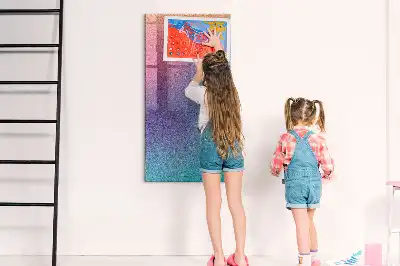Beschreibbare Magnettafel mit abstraktem Farbverlauf-Design
