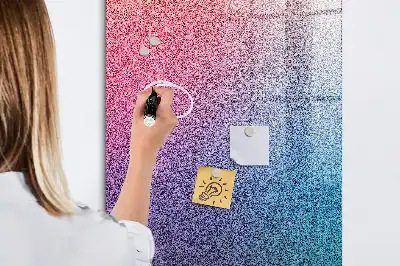 Beschreibbare Magnettafel mit abstraktem Farbverlauf-Design