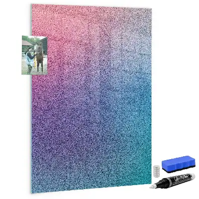 Beschreibbare Magnettafel mit abstraktem Farbverlauf-Design