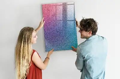 Beschreibbare Magnettafel mit abstraktem Farbverlauf-Design