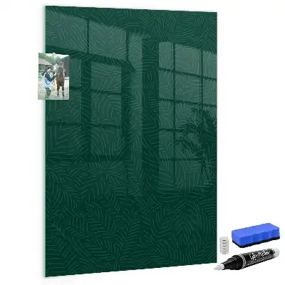 Magnettafel zum Schreiben mit Muster aus linearen Blättern