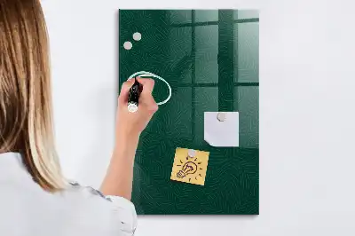 Magnettafel zum Schreiben mit Muster aus linearen Blättern
